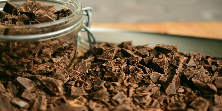 Krukke med chokolade